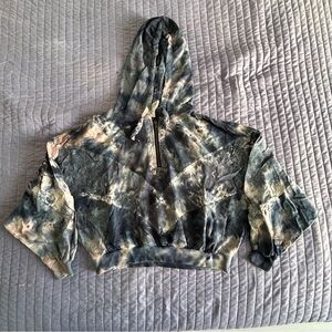 PINK Victoria's Secret Tie-Dye Cropped Hoodie